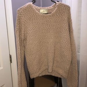 Light pink popcorn sweater